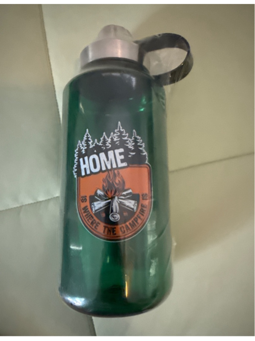 32ox Water Bottle -Home is where the campfire is